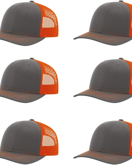 Richardson 112 Classic Six-Panel Adjustable Snapback Trucker Cap | Bulk Packs Available