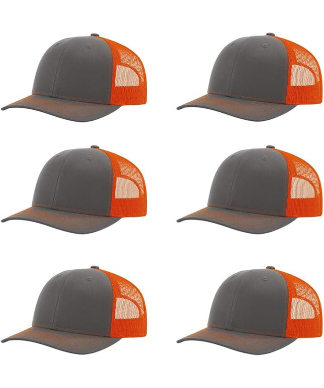 Richardson 112 Classic Six-Panel Adjustable Snapback Trucker Cap | Bulk Packs Available