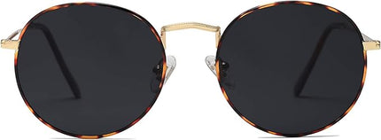 SOJOS Small Round Polarized Sunglasses for Women Men Classic Vintage Retro Shades UV400 SJ1014