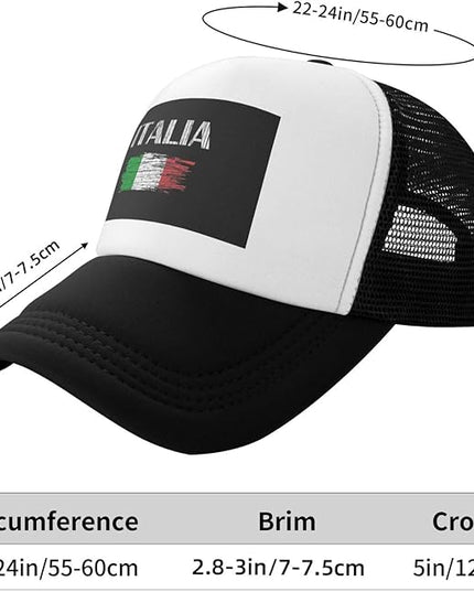 Cute Flag Baseball Cap for Men Women Mesh Trucker Hat Adjustable Patriotic Snapback Baseball Hat for Sports Running