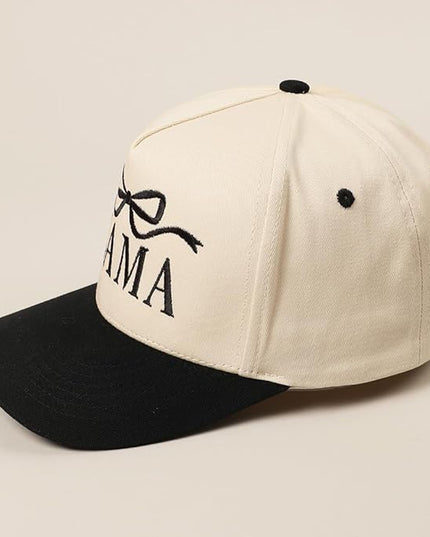 MIRMARU Two-Tone Vintage Canvas Trucker Hats for Men & Women, Adjustable Size Baseball Caps with Trendy Embroidered Design