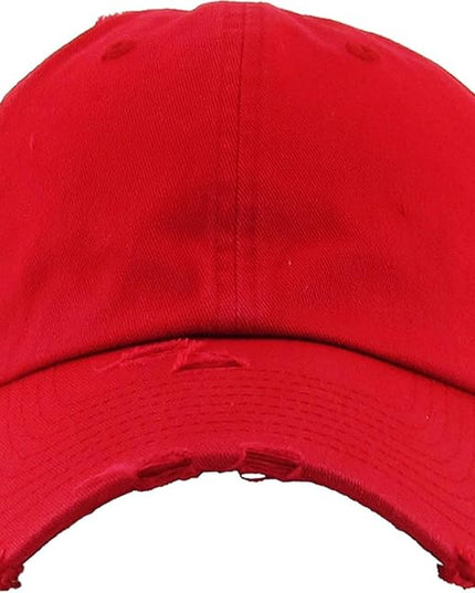 KBETHOS Vintage Washed Distressed Cotton Dad Hat Baseball Cap Adjustable Polo Trucker Unisex Style Headwear