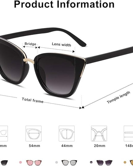 SOJOS Cat Eye Designer Sunglasses Fashion UV400 Protection Glasses SJ2052