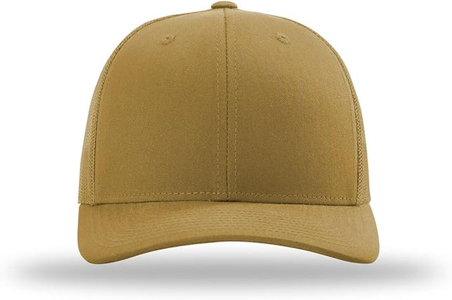 Richardson 112 Trucker Hat - Premium Adjustable Snapback Hat - Structured Six Panel Richardson Blank Caps