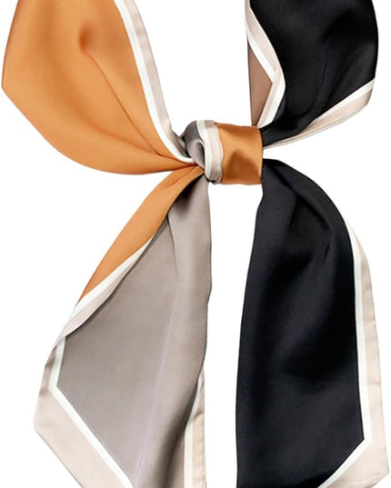 Dailyacc Hair Scarf for Women Fashion Silky Satin Headscarf Wrap Breathable Lightweight Neck Scarves For Handbag