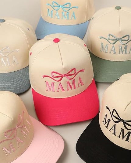 MIRMARU Two-Tone Vintage Canvas Trucker Hats for Men & Women, Adjustable Size Baseball Caps with Trendy Embroidered Design