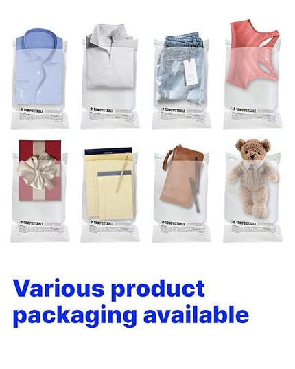 Eco Friendly Clear Poly Bags with Suffocation Warning - 6" x 9" (100 Count) - Strong Self Seal - Biodegradable Premium Frosted Bag for Packaging (6 x 9)