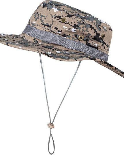 Sun Hats for Men Women Boonie Hat UPF 50+ Bucket Hat Wide Brim UV Protection Fishing Hiking Safari Outdoor Hats
