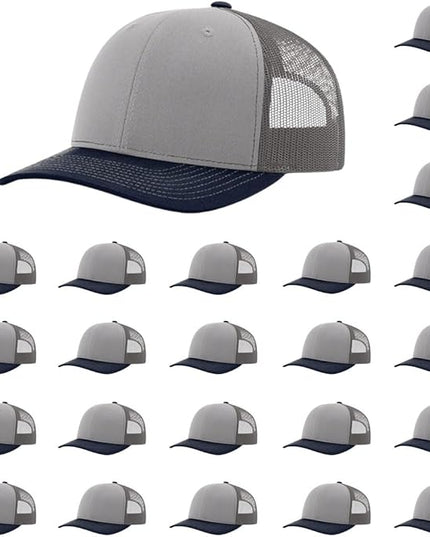 Richardson 112 Classic Six-Panel Adjustable Snapback Trucker Cap | Bulk Packs Available