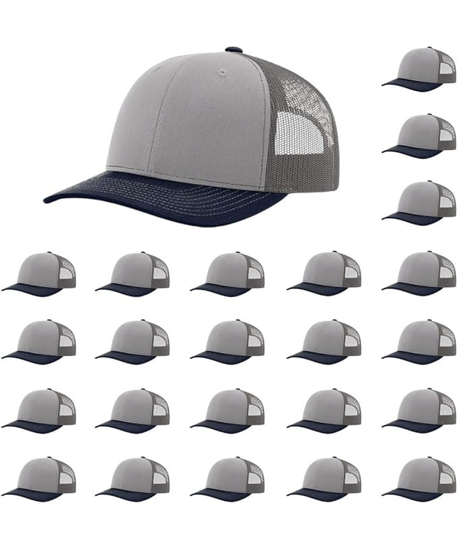 Richardson 112 Classic Six-Panel Adjustable Snapback Trucker Cap | Bulk Packs Available