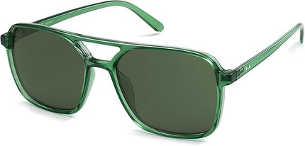 SOJOS Trendy Vintage Aviator Square Sunglasses For Womens Mens Retro 70s UV400 Women Sun Glasses SJ2327