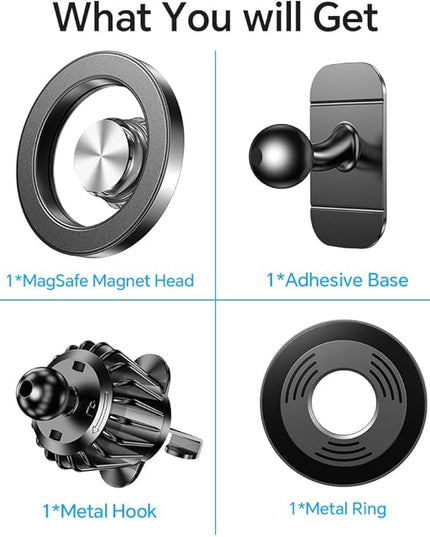 Kaistyle for Magsafe Car Mount【20 Strong Magnets】Magnetic Phone Holder for Car Phone Holder Mount Dash Mounted Holders Cell Phone Holders for Your Car Accessories for Women Men for iPhone 17 16 15 14