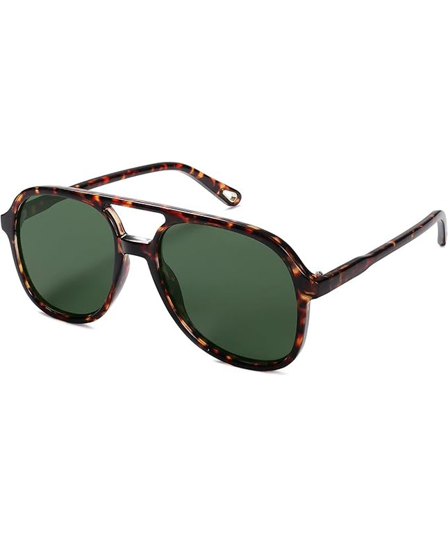SOJOS Retro Polarized Aviator Sunglasses Womens Mens Classic 70s 80s Vintage Trendy Square Aviators SJ2174