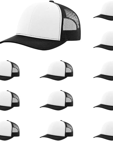 Richardson 112 Classic Six-Panel Adjustable Snapback Trucker Cap | Bulk Packs Available