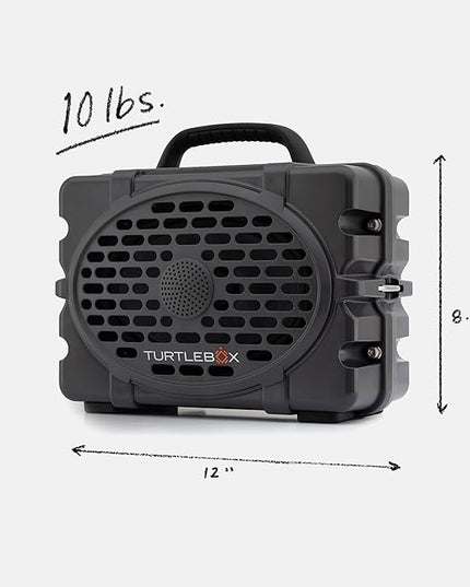 Turtlebox Original Gen 3: Portable Outdoor Bluetooth Speaker – Ultra-Loud (120dB), Waterproof (IP67), Rugged, Impact-Resistant, 3-Day Battery | Party Mode: Unlimited Pairing Stereo, Gray/Pink