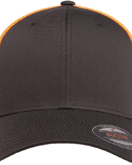 Flexfit 6511 Fitted Mid-Profile Stretchable Mesh Panels Trucker Cap | Bulk Pack Available