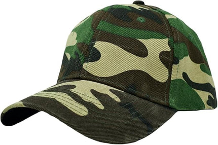 Glory Max Plain Baseball Cap Hook & Loop Strap Adjustable Solid Blank Curved Visor Hat