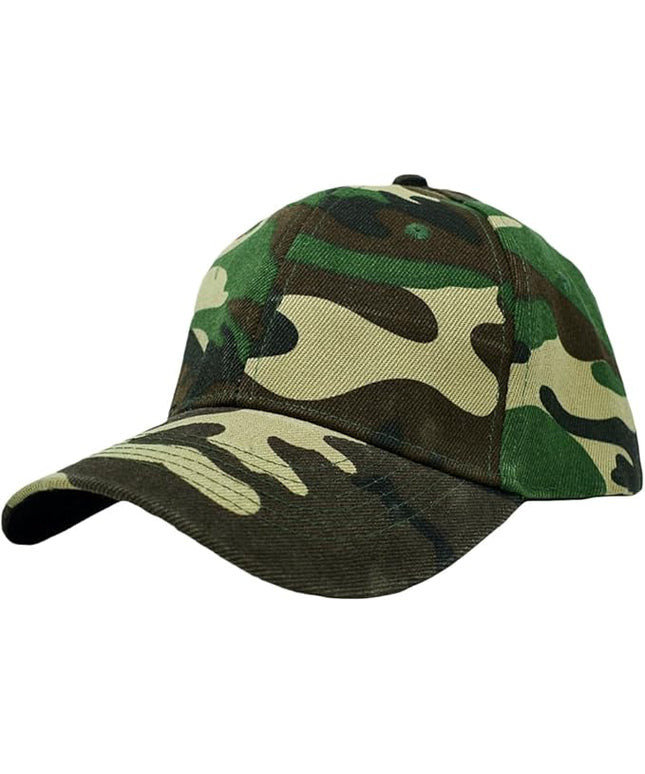 Glory Max Plain Baseball Cap Hook & Loop Strap Adjustable Solid Blank Curved Visor Hat