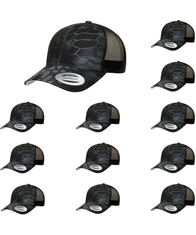 Yupoong Classic Premium Mesh 6 Panel Retro Trucker Cap | Mid Profile Snapback | OSFA | Bulk Pack Available