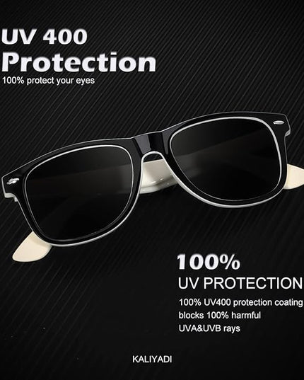 KALIYADI Polarized Sunglasses for Men and Women Matte Finish Sun glasses Color Mirror Lens UV Blocking (3 Pack)