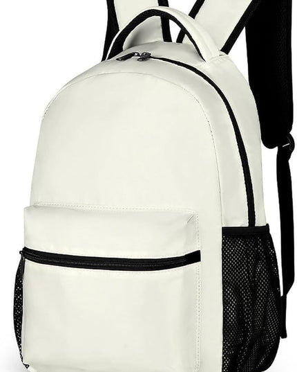 Fashion Ivory Backpack Lightweight Large Capacity Laptop Daybag for Travel Work