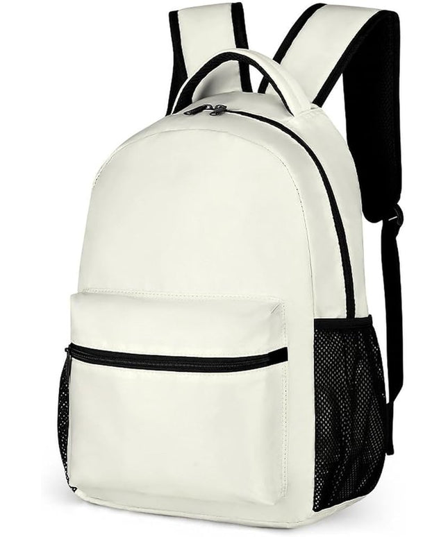 Fashion Ivory Backpack Lightweight Large Capacity Laptop Daybag for Travel Work