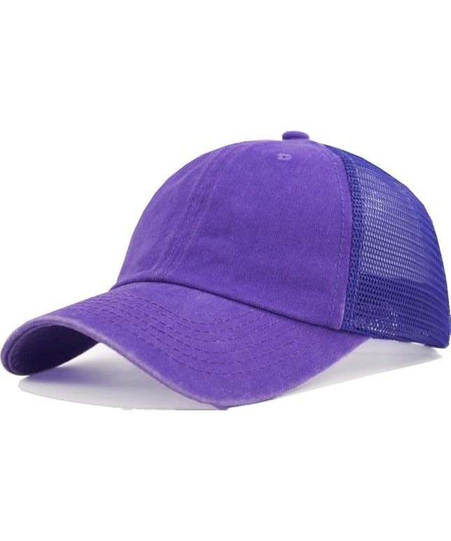 Comfy Vintage Trucker Baseball Hat- M/L/XL/XXL Women Men Unstructured Washed Dad Cap | Snapback | Soft Crown | Soft Mesh