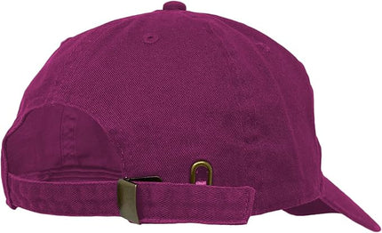 Glory Max 100% Cotton Baseball Cap Classic Plain Low Profile Golf Dad Hat Buckle Adjustable