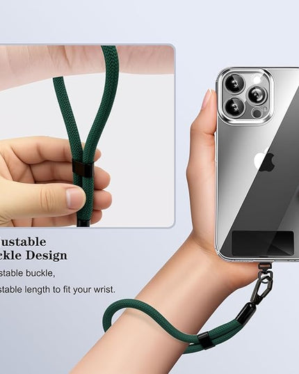 Phone Lanyard, 2 Pack Adjustable Cell Phone Lanyard Hand Phone Wrist Strap with Tether Tabs for Smartphones