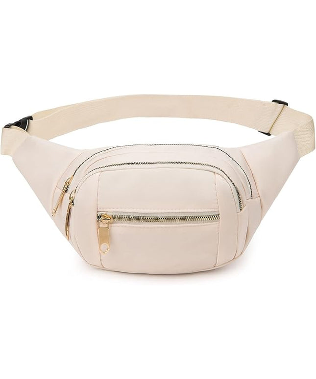 DAITET Crossbody Fanny Pack for Men&Women,Large Waist Bag & Hip Bum Bag with Adjustable Strap for Outdoors Workout Traveling Casual Running Hiking Cycling