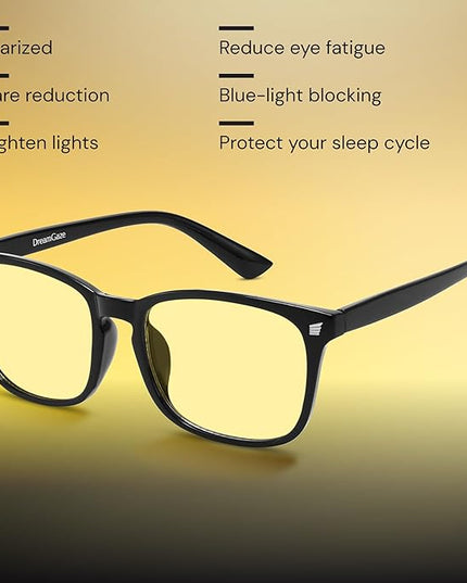 livho Gaming Blue Light Blocking Glasses for Better Sleep, Premium Night Driving, Computer Blockers for Man & Woman