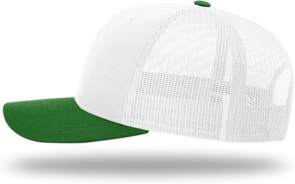 Richardson 112 Trucker Hat - Premium Adjustable Snapback Hat - Structured Six Panel Richardson Blank Caps