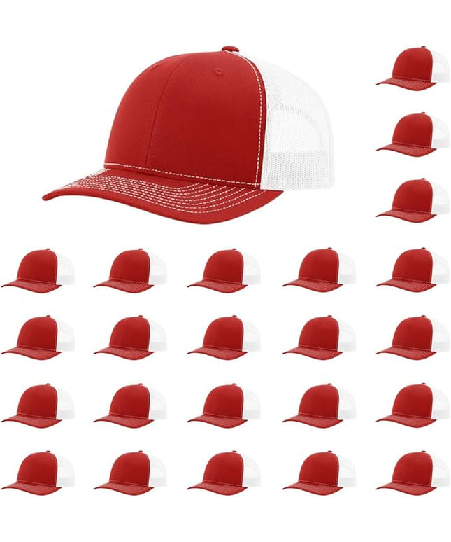 Richardson 112 Classic Six-Panel Adjustable Snapback Trucker Cap | Bulk Packs Available