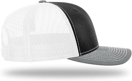 Richardson 112 Trucker Hat - Premium Adjustable Snapback Hat - Structured Six Panel Richardson Blank Caps