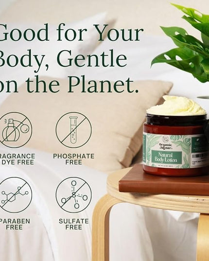 Organic Jaguar Natural Body Lotion, 8 oz, Moisturizer With Essential Oils, Vitamin E Oil, Beeswax, Extra Virgin Olive Oil, Raw Honey, Mango Butter, Sulfate & Paraben Free Body Care, Tropical Scent