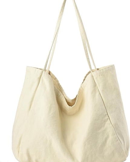 Canvas Tote Bag for Women Large Hobo Shoulder Bag for Work Travel Casual Message Bag Tote Purse handbags