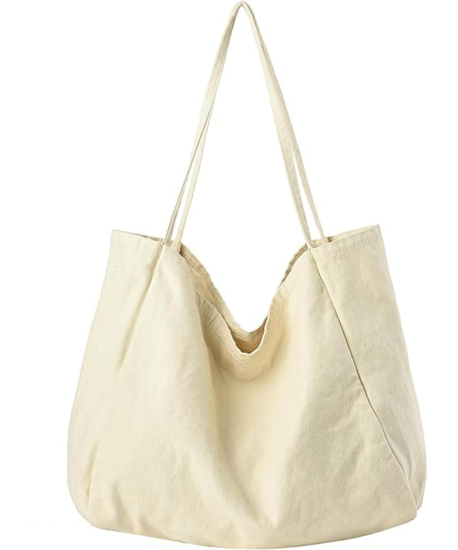 Canvas Tote Bag for Women Large Hobo Shoulder Bag for Work Travel Casual Message Bag Tote Purse handbags