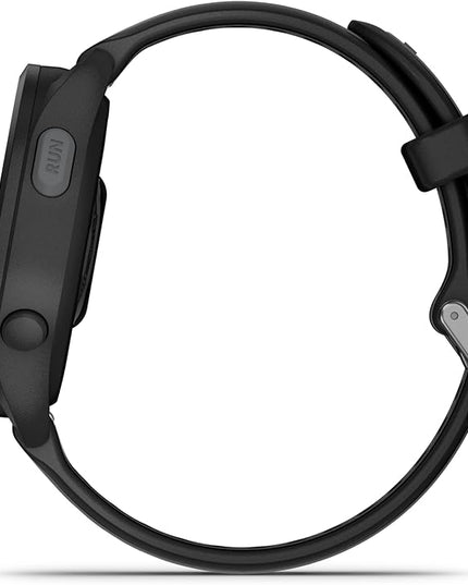 Wearable4U - Garmin Forerunner 165 Running Smartwatch, Colorful AMOLED Touchscreen, Training Metrics and Recovery Insights Includes PowerPack, Adapters Bundle, Black/Slate Gray