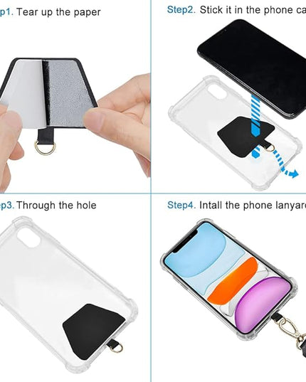 SHANSHUI Phone Lanyard, Universal Neck Strap and Wrist Tether Key Chain Holder with Phone Anchor Protection Compatible for Phone, Samsung Galaxy and All Smartphones - White Cheetah