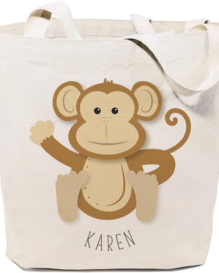 The Cotton & Canvas Co. Animal Tote and Handbag for Kids, Teens and Adults