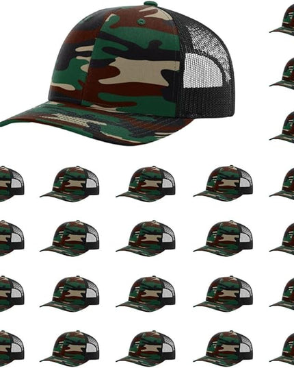 Richardson 112 Classic Six-Panel Adjustable Snapback Trucker Cap | Bulk Packs Available