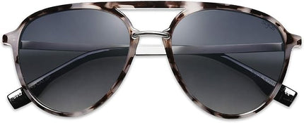 SOJOS Retro Aviator Polarized Sunglasses for Women Men Double Bridge Ladies Shades