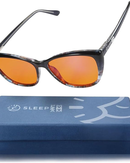 100% Blue Light Blocking Glasses - Women + Men - Better Sleep - Anti Eye Strain Protection - Computer Screens Gaming