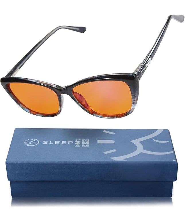 100% Blue Light Blocking Glasses - Women + Men - Better Sleep - Anti Eye Strain Protection - Computer Screens Gaming