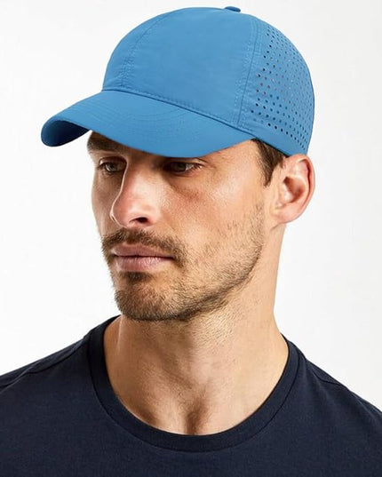 Xinveen Quick Dry Baseball Cap Curved Brim Snapback Hat Laser Cut Mesh Ball Cap Golf Ball Cap for Men Women