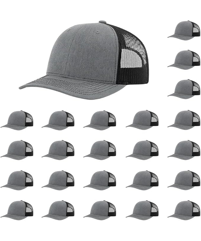 Richardson 112 Classic Six-Panel Adjustable Snapback Trucker Cap | Bulk Packs Available