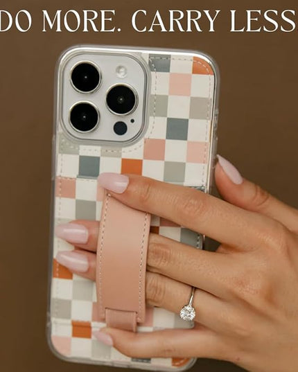 Walli Cases for iPhone 17 Case Aesthetic Wallet Phone Case Card Holder, Securely Holds up to 2 Cards - Cute, Trendy Phone Cover for Women, fits iPhone 17, with Kickstand & Finger Strap