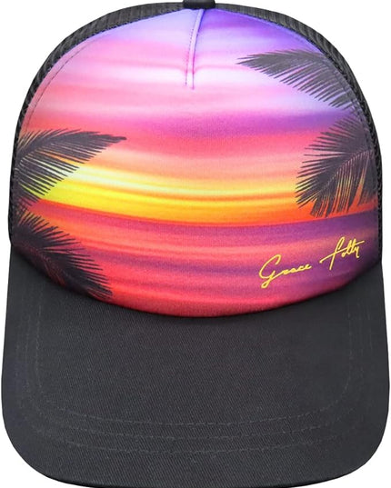 Grace Folly Foam Trucker Hat Snapback Mesh Baseball Cap for Men or Women
