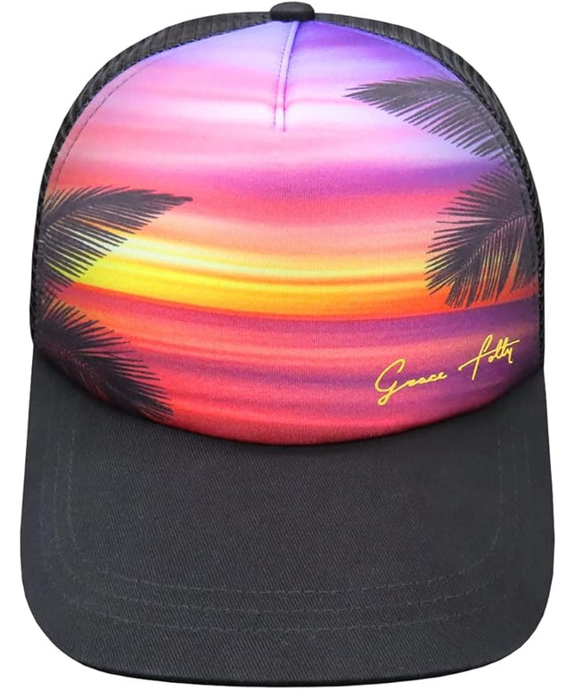 Grace Folly Foam Trucker Hat Snapback Mesh Baseball Cap for Men or Women