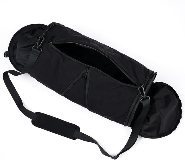 Expandable Crossbody Bag, Trendy Waterproof Nylon Wrinkle Fabric Sling Shoulder Purse for Women & Men